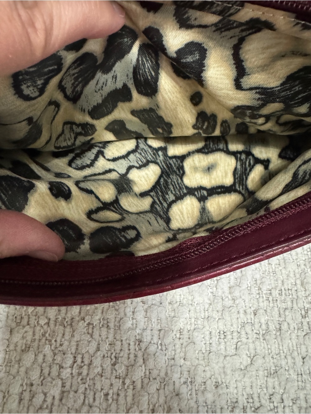 Longchamp Gatsby Satchel Red Python Embossed Twist Lock Structured Purse France - Picture 5 of 16